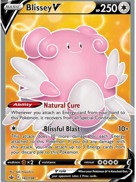 Blissey V (182/198) [Sword & Shield: Chilling Reign]