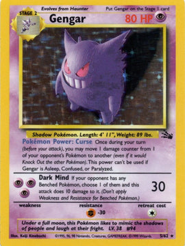 Gengar (5/62) [Fossil Unlimited]