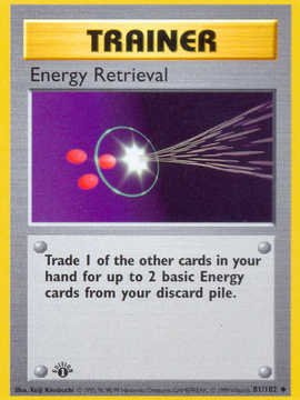 Energy Retrieval (81/102) (Shadowless) [Base Set 1st Edition]