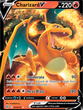 Charizard V (017/172) [Sword & Shield: Brilliant Stars]