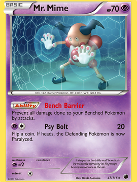 Mr. Mime (47/116) [Black & White: Plasma Freeze]