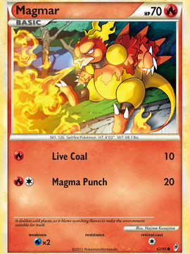 Magmar (62/95) [HeartGold & SoulSilver: Call of Legends]