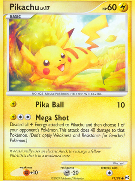 Pikachu (71/99) [Platinum: Arceus]