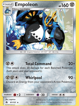 Empoleon (81/131) [Sun & Moon: Forbidden Light]