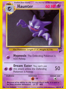 Haunter (43/130) [Base Set 2]