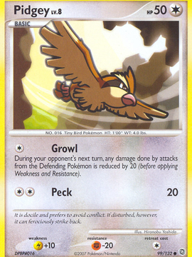 Pidgey (99/132) [Diamond & Pearl: Secret Wonders]