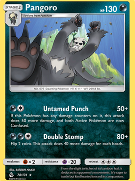 Pangoro (78/131) [Sun & Moon: Forbidden Light]