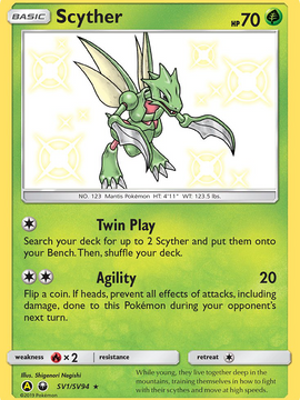 Scyther (SV1/SV94) [Sun & Moon: Hidden Fates - Shiny Vault]