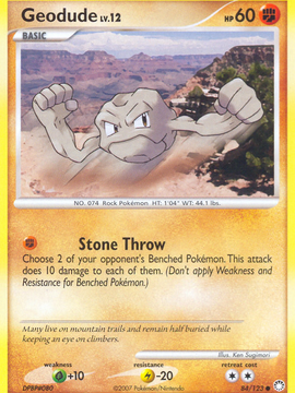 Geodude (84/123) [Diamond & Pearl: Mysterious Treasures]