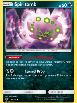 Spiritomb (47/73) [Sun & Moon: Shining Legends]