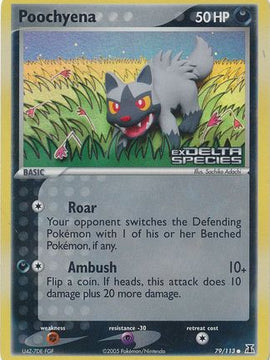 Poochyena (79/113) (Stamped) [EX: Delta Species]