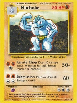 Machoke (34/102) [Base Set Unlimited]