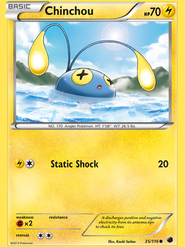 Chinchou (35/116) [Black & White: Plasma Freeze]