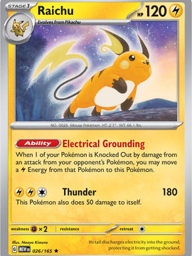 Raichu (026/165) [Scarlet & Violet: 151]