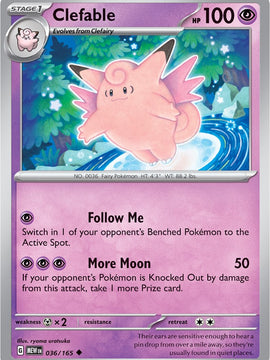 Clefable (036/165) [Scarlet & Violet: 151]