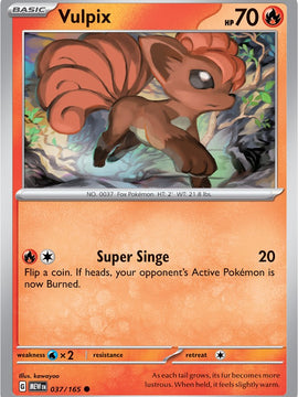 Vulpix (037/165) [Scarlet & Violet: 151]