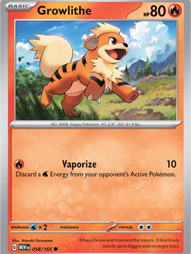 Growlithe (058/165) [Scarlet & Violet: 151]