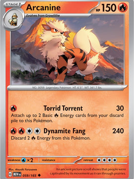 Arcanine (059/165) [Scarlet & Violet: 151]