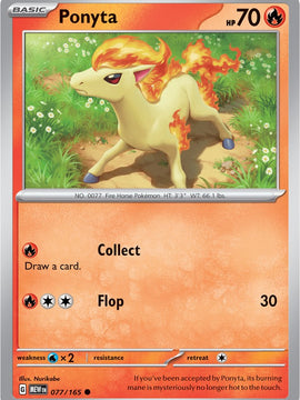 Ponyta (077/165) [Scarlet & Violet: 151]