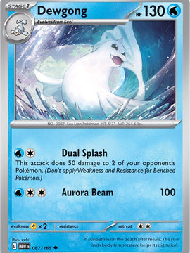 Dewgong (087/165) [Scarlet & Violet: 151]