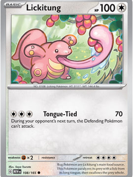 Lickitung (108/165) [Scarlet & Violet: 151]