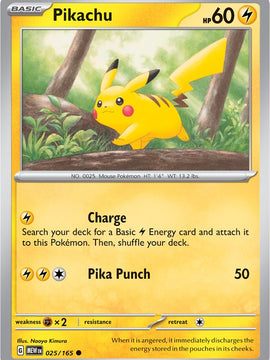 Pikachu (025/165) [Scarlet & Violet: 151]