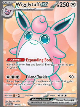 Wigglytuff ex (187/165) [Scarlet & Violet: 151]