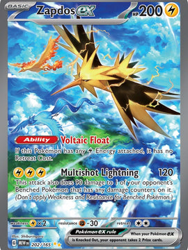 Zapdos ex (202/165) [Scarlet & Violet: 151]