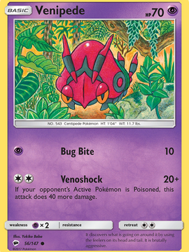 Venipede (56/147) [Sun & Moon: Burning Shadows]