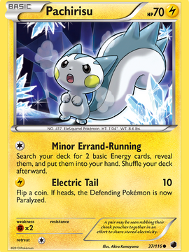 Pachirisu (37/116) [Black & White: Plasma Freeze]