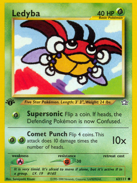 Ledyba (63/111) [Neo Genesis 1st Edition]