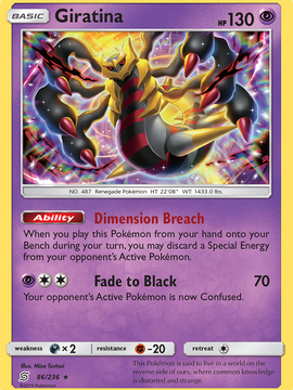 Giratina (86/236) [Sun & Moon: Unified Minds]