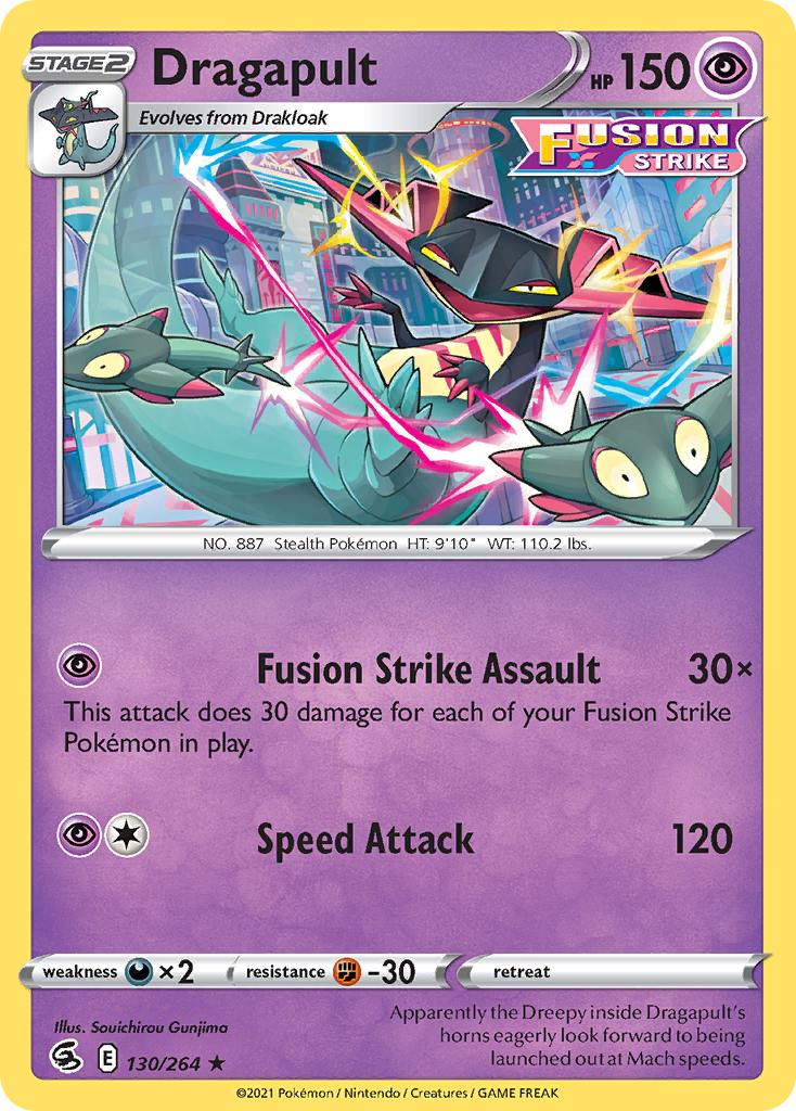 Meloetta #124/264 SWSH Fusion Strike Rare Pokemon 2021 TCG Card