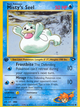 Misty's Seel (91/132) [Gym Challenge 1st Edition]