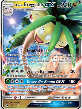 Alolan Exeggutor GX (74/111) [Sun & Moon: Crimson Invasion]