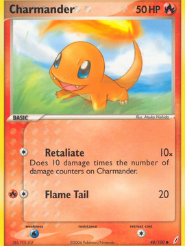 Charmander (48/100) [EX: Crystal Guardians]