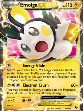 Emolga EX (46/146) [XY: Base Set]