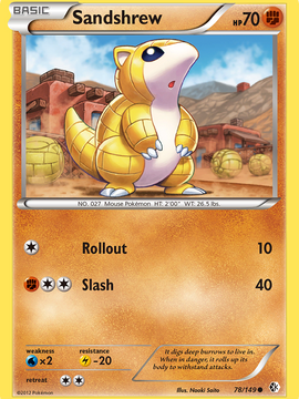 Sandshrew (78/149) [Black & White: Boundaries Crossed]