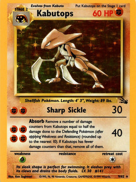 Kabutops (9/62) [Fossil Unlimited]