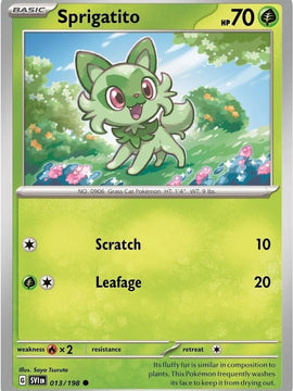 Sprigatito (013/198) (Paldea Collection) [Scarlet & Violet: Base Set]