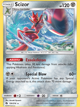 Scizor (126/214) [Sun & Moon: Lost Thunder]