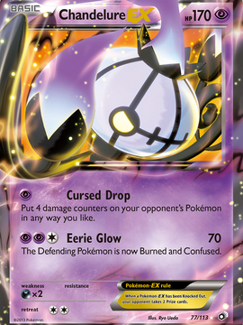 Chandelure EX (77/113) [Black & White: Legendary Treasures]