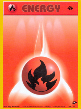 Fire Energy (128/132) [Gym Challenge 1st Edition]