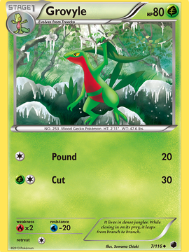 Grovyle (7/116) [Black & White: Plasma Freeze]