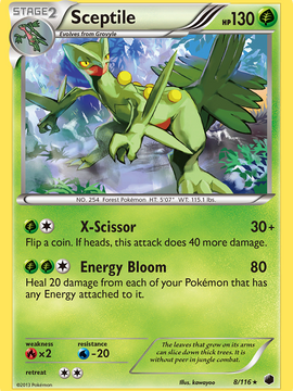 Sceptile (8/116) [Black & White: Plasma Freeze]