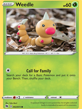 Weedle (002/073) [Sword & Shield: Champion's Path]