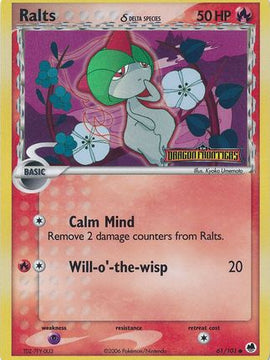 Ralts (61/101) (Delta Species) (Stamped) [EX: Dragon Frontiers]