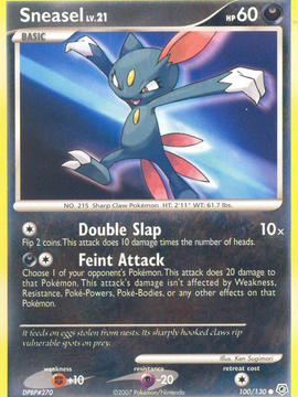 Sneasel (100/130) [Diamond & Pearl: Base Set]