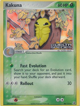 Kakuna (46/113) (Stamped) [EX: Delta Species]