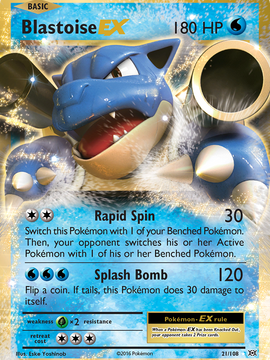 Blastoise EX (21/108) [XY: Evolutions]